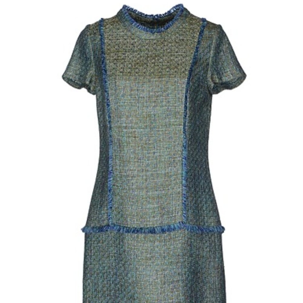 NWT Space Style Concept Classic Tweed Boucle Dress IT40 New Iconic Parisian Look